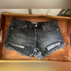 We The Free Charcoal Denim Shorts